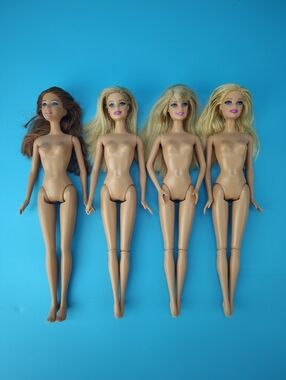 Mattel 1999 Barbie Doll Lot Teresa Blonde Brunette Nude Lot Of 4 OOAK Or Play